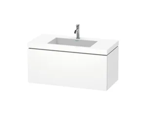 Тумба под раковину, Duravit, L-Cube, шгв 1000*480*500, раковина-в комплекте, цвет-белый матовый