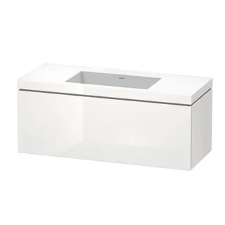Тумба под раковину, Duravit, L-Cube, шгв 1200*480*500, раковина-в комплекте, цвет-белый глянцевый