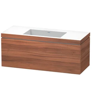 Тумба под раковину, Duravit, L-Cube, шгв 1200*480*500, раковина-в комплекте, цвет-орех натуральный