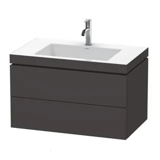 Тумба под раковину, Duravit, L-Cube, шгв 800*480*500, раковина-в комплекте, цвет-графит суперматовый