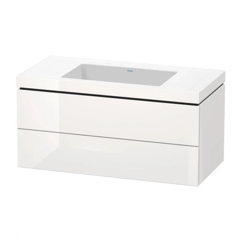 Тумба под раковину, Duravit, L-Cube, шгв 1000*480*500, раковина-в комплекте, цвет-белый глянцевый