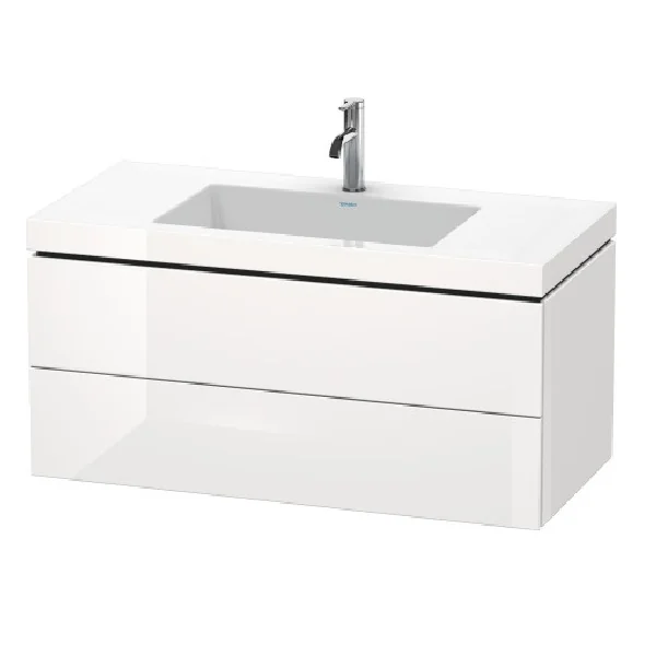 Тумба под раковину, Duravit, L-Cube, шгв 1000*480*500, раковина-в комплекте, цвет-белый глянцевый