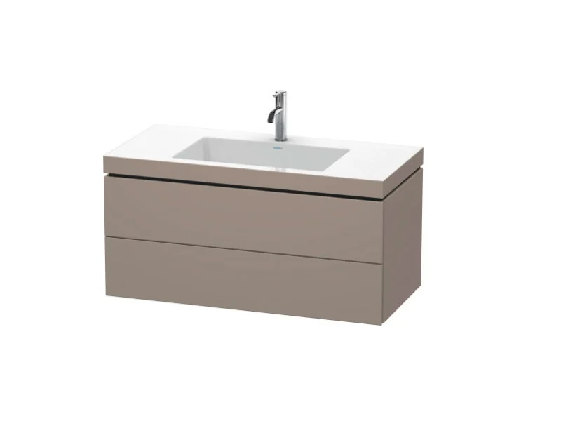 Тумба под раковину, Duravit, L-Cube, шгв 1000*480*500, раковина-в комплекте, цвет-базальт матовый
