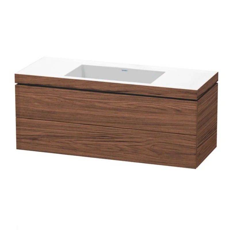 Тумба под раковину, Duravit, L-Cube, шгв 1200*480*500, раковина-в комплекте, цвет-орех темный