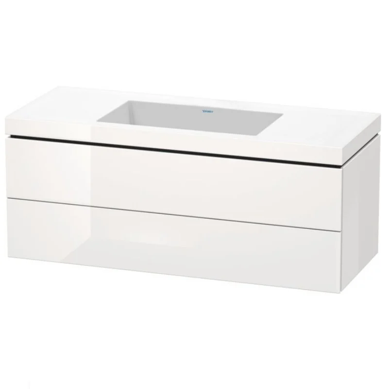 Тумба под раковину, Duravit, L-Cube, шгв 1200*480*500, раковина-в комплекте, цвет-белый глянцевый