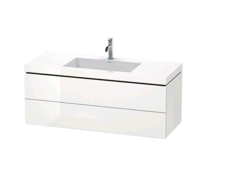 Тумба под раковину, Duravit, L-Cube, шгв 1200*480*500, раковина-в комплекте, цвет-белый глянцевый