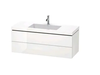 Тумба под раковину, Duravit, L-Cube, шг 1200*480, раковина-в комплекте, цвет-орех натуральный