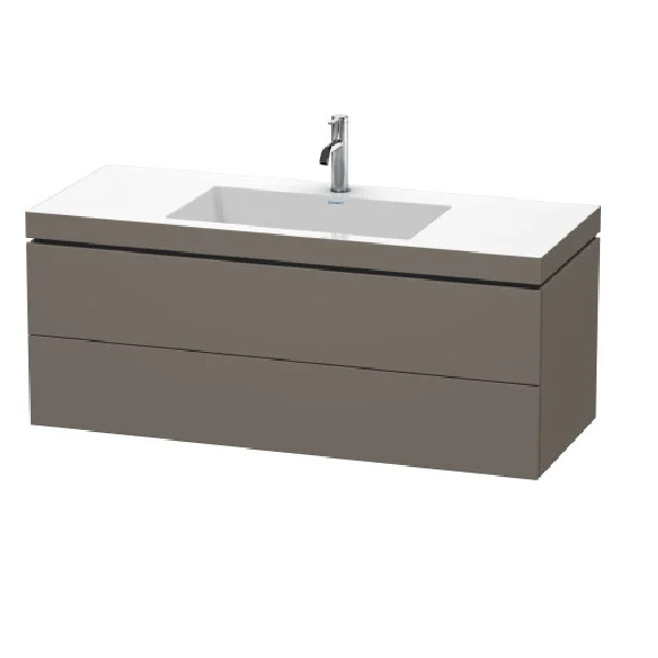 Тумба под раковину, Duravit, L-Cube, шгв 1200*480*500, раковина-в комплекте, цвет-фланелево-серый шелковисто-матовый