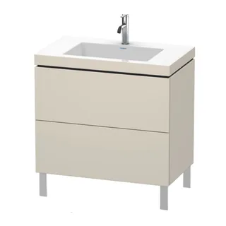 Тумба под раковину, Duravit, L-Cube, шгв 800*480*698, раковина-в комплекте, цвет-серо-коричневый матовый