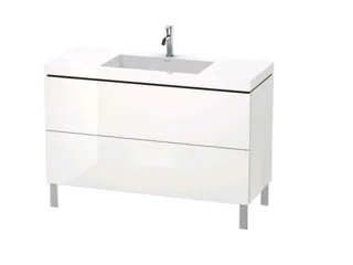 Тумба под раковину, Duravit, L-Cube, шгв 1200*480*698, раковина-в комплекте, цвет-белый глянцевый