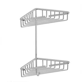 Полка-корзинка, 3SC, Appy & Griglie, двухярусная, с крючком, шгв 300*160*420, цвет-хром