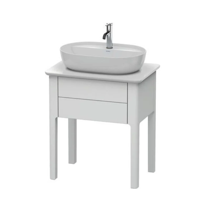 Тумба для консоли, Duravit, Luv, шгв 688*450*743, раковина-необходимо заказать, цвет- белый шелковисто-матовый