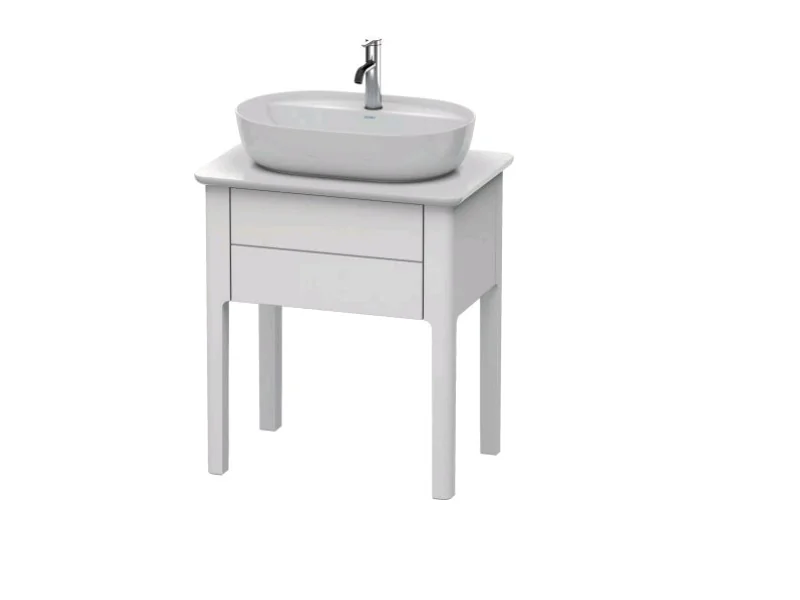Тумба для консоли, Duravit, Luv, шгв 688*450*743, раковина-необходимо заказать, цвет-скандинавский белый шелковисто-матовый