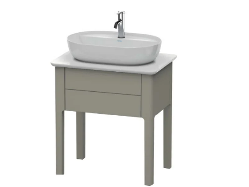 Тумба для консоли, Duravit, Luv, шгв 688*450*743, раковина-необходимо заказать, цвет-каменно-серый шелковисто-матовый