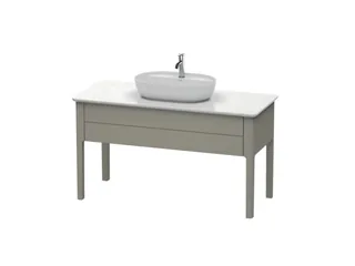 Тумба для консоли, Duravit, Luv, шгв 1338*570*743, раковина-необходимо заказать, цвет-каменно-серый шелковисто-матовый