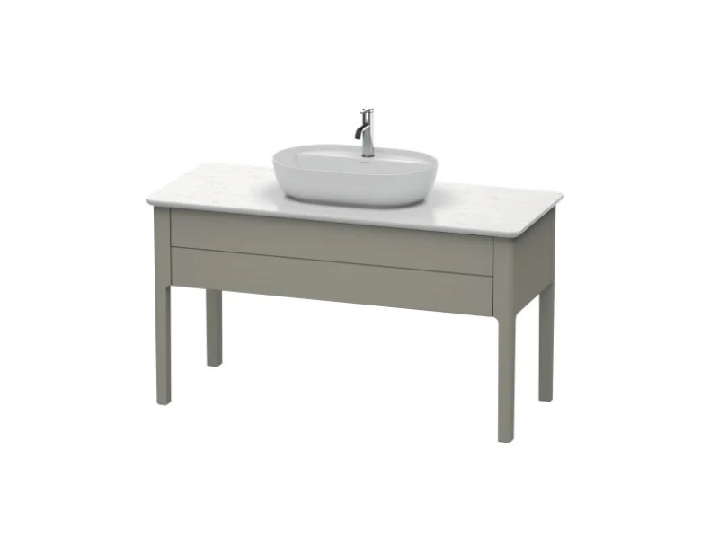 Тумба для консоли, Duravit, Luv, шгв 1338*570*743, раковина-необходимо заказать, цвет-каменно-серый шелковисто-матовый