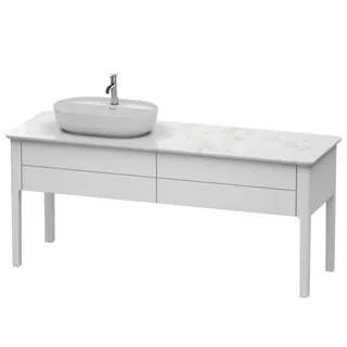 Тумба для консоли, Duravit, Luv, шгв 1733*570*743, раковина-необходимо заказать, цвет-белый шелковисто-матовый