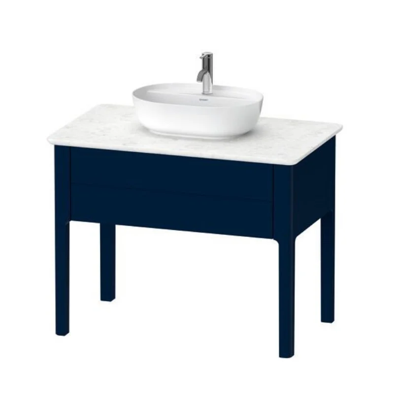 Тумба под раковину, Duravit, Luv, для консоли, шгв 938*570*743, раковина-необходимо заказать, цвет-темно-синий шелковисто-матовый