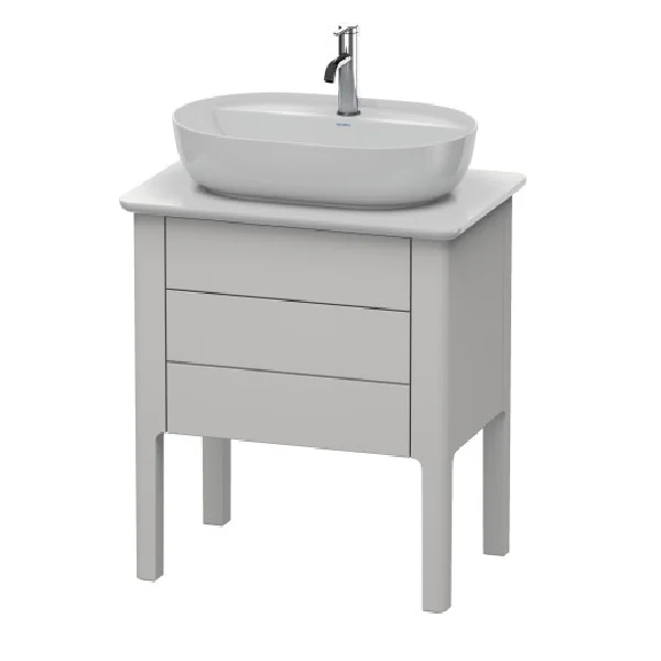 Тумба под раковину, Duravit, Luv, шгв 688*450*743, раковина-необходимо заказать, цвет-скандинавский белый шелковисто-матовый