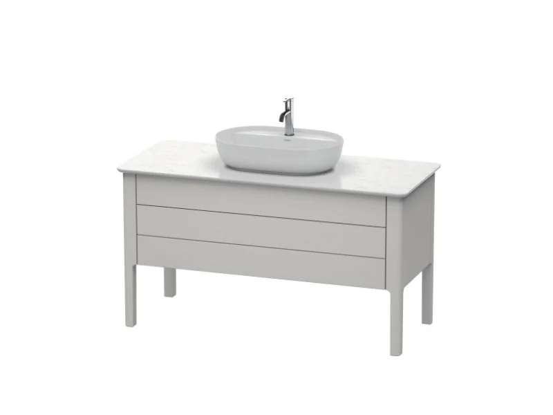 Тумба для консоли, Duravit, Luv, шгв 1338*570*743, раковина-необходимо заказать, цвет-скандинавский белый шелковисто-матовый