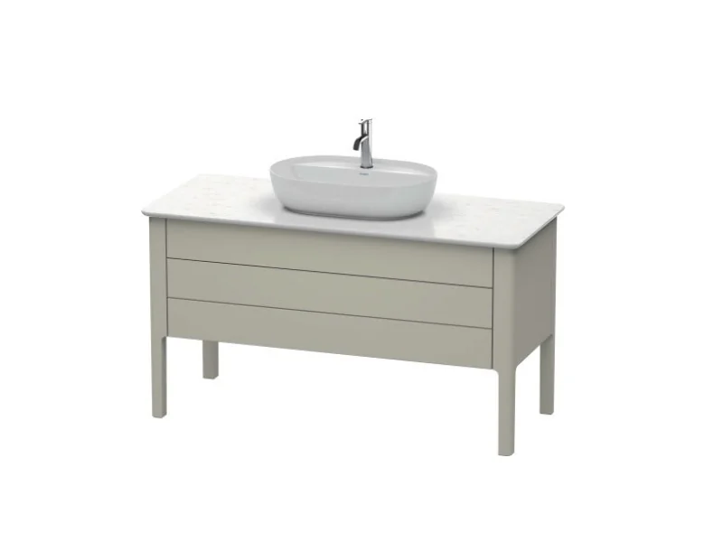 Тумба для консоли, Duravit, Luv, шгв 1338*570*743, раковина-необходимо заказать, цвет-серо-коричневый шелковисто-матовый