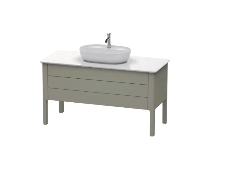 Тумба для консоли, Duravit, Luv, шгв 1388*570*743, раковина-необходимо заказать, цвет-каменно-серый шелковисто-матовый