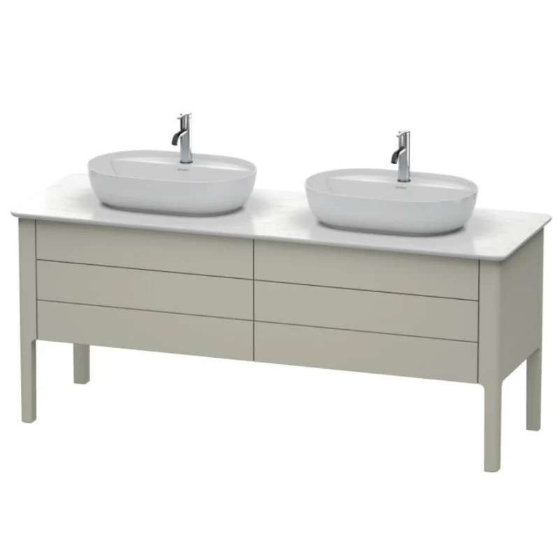 Тумба для консоли, Duravit, Luv, шгв 1733*570*743, раковина-необходимо заказать, цвет-серо-коричневый шелковисто-матовый