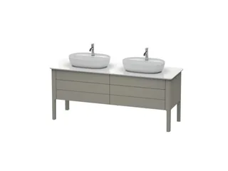Тумба для консоли, Duravit, Luv, шгв 1733*570*743, раковина-необходимо заказать, цвет-каменно-серый шелковисто-матовый