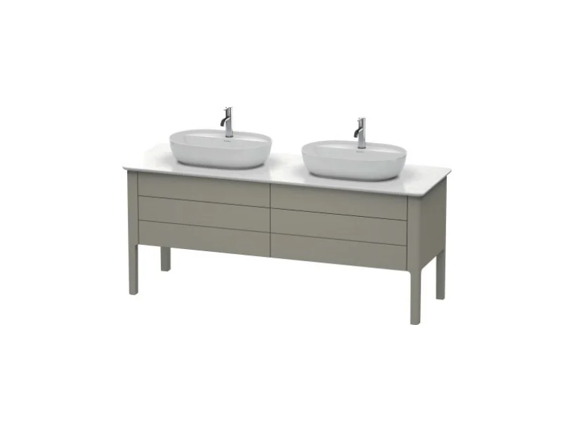 Тумба для консоли, Duravit, Luv, шгв 1733*570*743, раковина-необходимо заказать, цвет-каменно-серый шелковисто-матовый