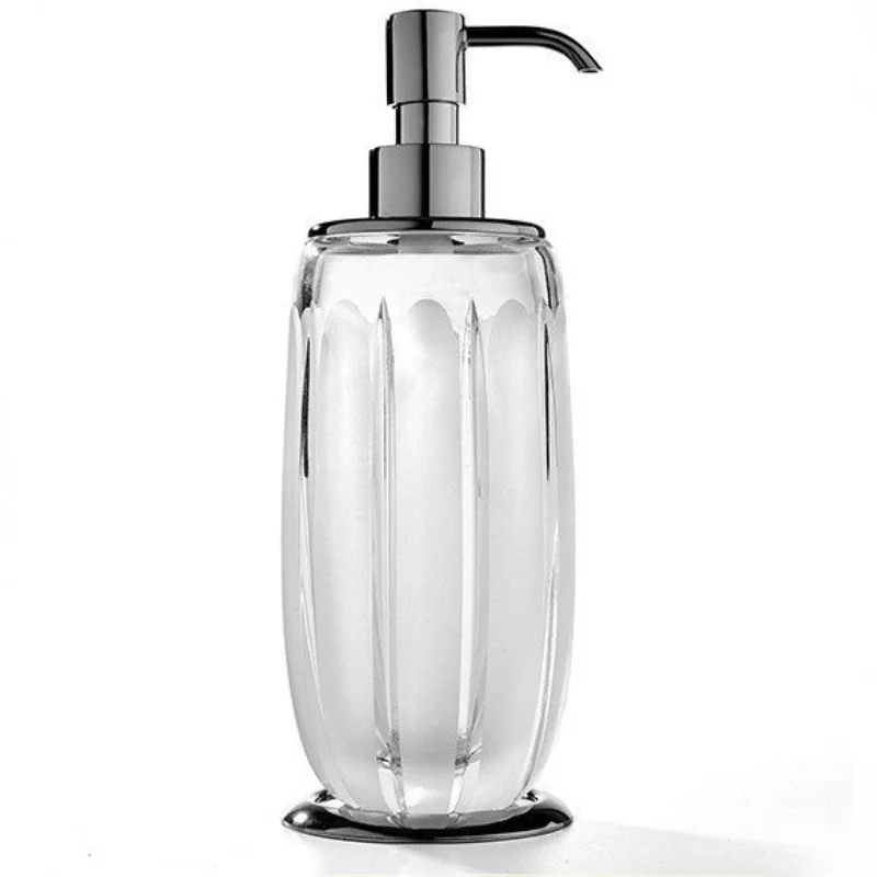 Дозатор для жидкого мыла, 3SC, Montblanc Crystal, шгв 75*75*230, колба-хрусталь прозрачный, цвет дозатора-хром