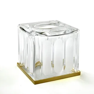 Диспенсер для бумажных салфеток, 3SC, Montblanc Crystal, шгв 130*130*150, цвет-Matt Gold 24Kt