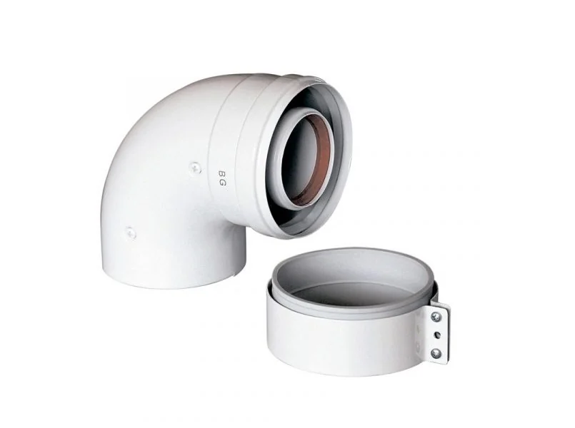 Коаксиальный отвод, Baxi, 90° для всех котлов кроме ECO Classic / ECO Nova, диам. 60/100 мм