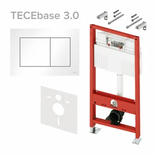 Инсталляция, TECE, TECEbase 3.0, для унитаза, шгв 500*230*1320, клавиша-TECEnow, цвет клавиши-белый