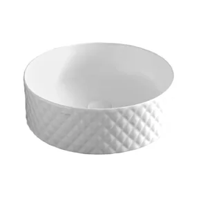 Раковина, Artceram, Rombo, шгв 440*440*145, отверстия для смесителя-отсутствуют, цвет-белый матовый (Товар заказной, возврату не подлежит)