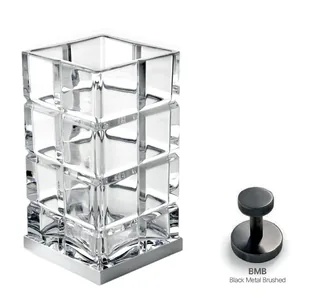 Стакан, 3SC, Palace Crystal, шгв 75*75*140, цвет-Black Metal Brushed PVD