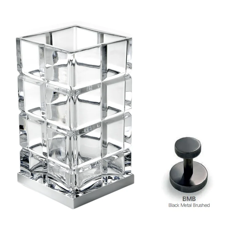 Стакан, 3SC, Palace Crystal, шгв 75*75*140, цвет-Black Metal Brushed PVD