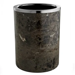 Урна, 3SC, Palace Emperador, без крышки, шгв 200*200*280, цвет-мрамор Emperador Dark/хром — иконка