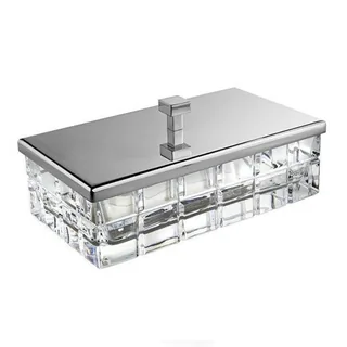 Контейнер универсальный, 3SC, Palace Crystal, с крышкой, шгв 230*125*100, цвет-хрусталь прозрачный/хром