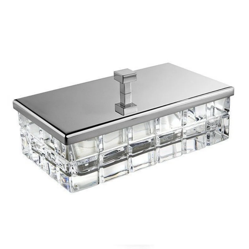 Контейнер универсальный, 3SC, Palace Crystal, с крышкой, шгв 230*125*100, цвет-хрусталь прозрачный/хром