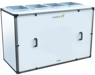 R1400V EC E 1~, Вентиляционная установка Alasca R приточно-вытяжная с энтальпийным пластинчатым рекуператором — иконка
