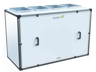 R1400V EC W, Вентиляционная установка Alasca R приточно-вытяжная с энтальпийным пластинчатым рекуператором