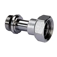 Отвод с накидной гайкой 3/8", хромированный