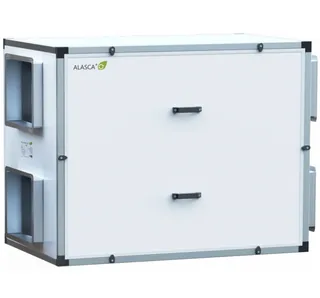 R2000HEC W Pro, Вентиляционная установка Alasca R приточно-вытяжная с энтальпийным пластинчатым рекуператором + смес. узел, заслонки, датчики — иконка