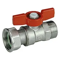 Кран 1/2"x3/4" В-Н нехром. с рукояткой бабочка
