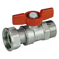 Кран 1/2"x3/4" В-Н нехром. с рукояткой бабочка