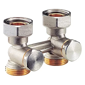 Узел нижнего подключения, R387, прямой H-образный, 3/4", 18, НГ