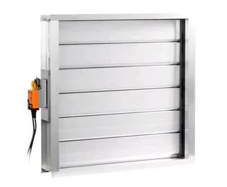R40x20vk (с возвратной пружиной), Воздушная заслонка Alasca с электроприводом, прямоугольная