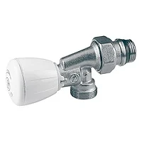 Клапан угловой осевой микрометрический термостатический 1/2"x16