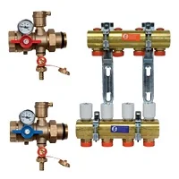 Сборный коллектор 1"x18/5 с многофункциональными кранами