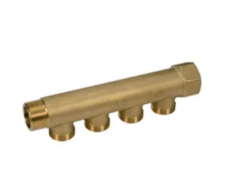 Сантехнический коллектор латунный 1"x3/4"E/3 — иконка